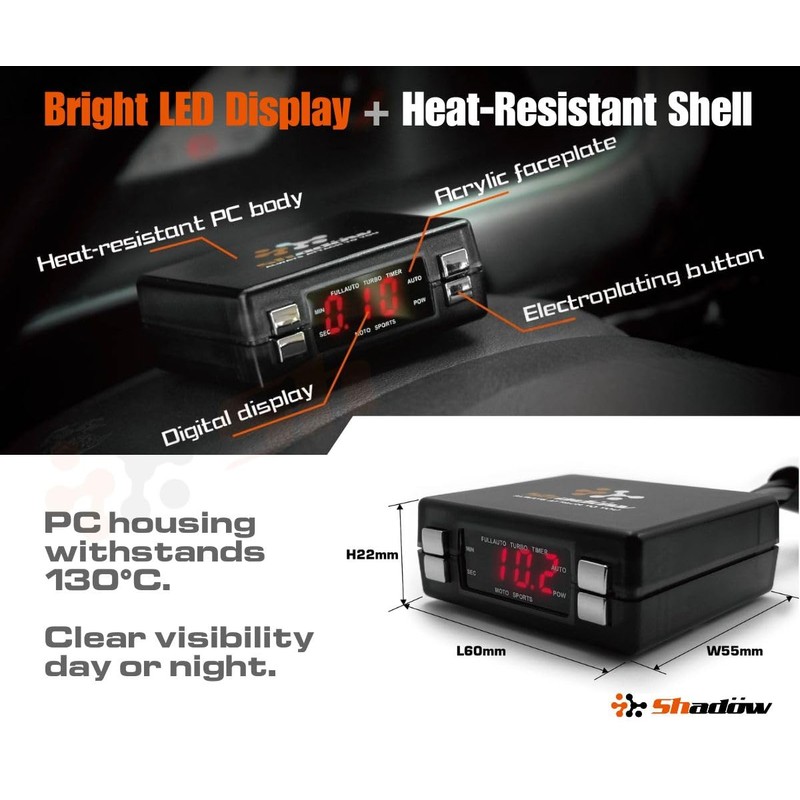 Shadow 12V Turbo Timer: Protect Turbo Engine After Shutdown with