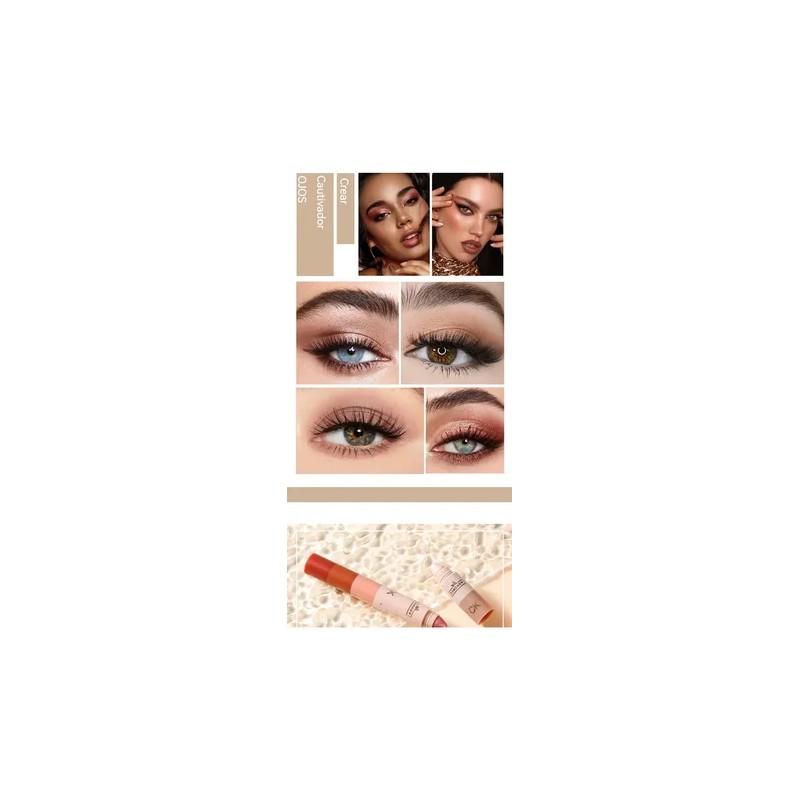 Lápiz Sombra De Ojos 4 En 1 Multiusos Para Ojos,