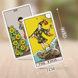 Hihealer 78 Tarot Cards with Guidebook and 7 Chakra Stones, Tarot Deck for Beginners and Experts, Witchcraft and Spiritual Gifts Christmas Xmas Gifts for Women Men