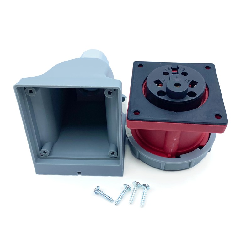 IEC 60309 Waterproof Industrial Connector Socket, 5Pin 16A 380V-415V 3P+E+N