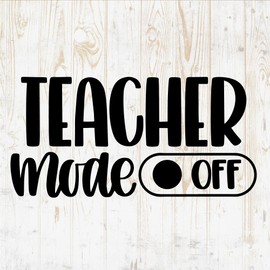 Teacher Quote Decals Sticker - Vinyl Decal for Wall Bottle Phone Car Home Bike Laptop Silhouette - Quotes for Teaching DWSV4739