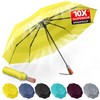LFLFWY Compact Umbrella Windproof Strong - Large Unbreakable Automatic and
