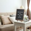 Felt Letter Board with Rustic Vintage Frame and Stand 12x16