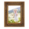 Zygyw 1 Pack 5x7 Natural Brown Picture Frame with Real