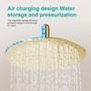 AULEEND All Metal Rain Shower Head - Heavy Duty Stainless