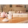 Wooden Tea Box, Tea and Herbal Tea Bag Holder with