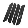 Car Exterior Side Door Handle Cover Trim Sticker Carbon Fiber