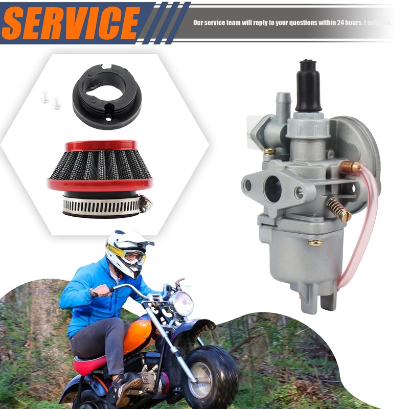ABCERRSI PZ13 13mm Carburetor with Air Filter Stack Compatible with