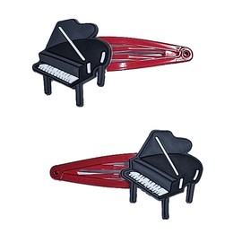 Piano Music Hair Clips Set of 2 Fun for All Ages 4.7cm Yazzle Dazzle