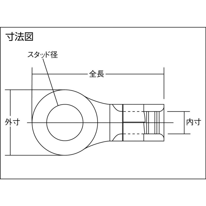 NICHIFU TERMINAL INDUSTRIES NICHIFU Bare Crimp Terminal R Type (100P)