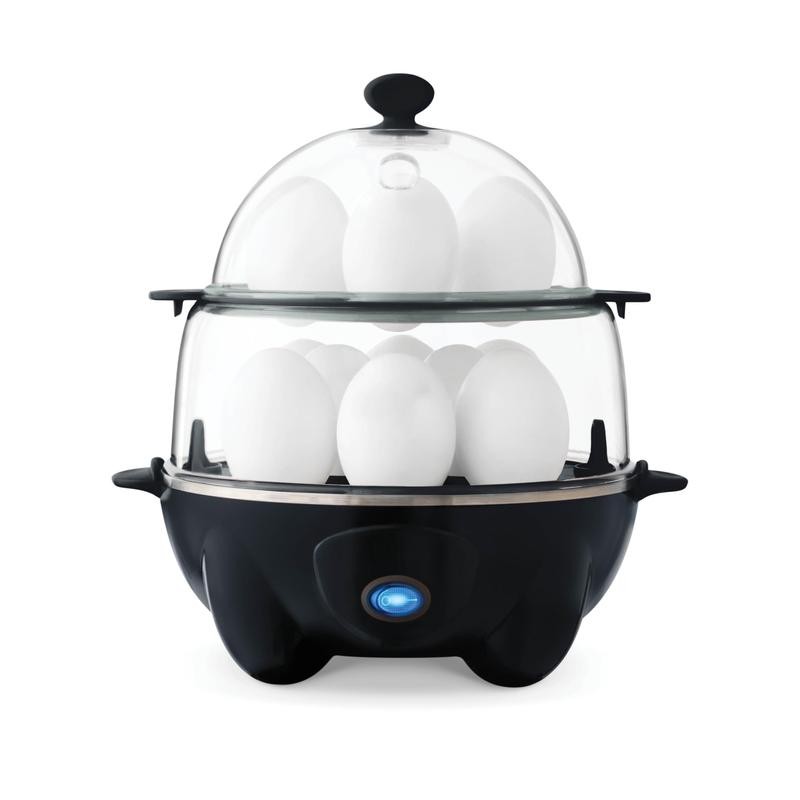 Deluxe Rapid Egg Cooker for Hard Boiled, Poached, Scrambled Eggs,