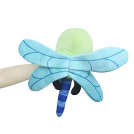 Tiny Heart Hand Puppets Dragonflies Animal Plush Toy with Working Mouth Cute Soft Plush Puppet for Children Storytelling Imaginative Teaching Preschool Show Role-Play Birthday Gifts