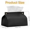 1Pcs Tissue Box Cover, Refined Modern PU Leather Tissue Box