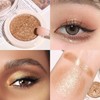 Champagne Golden Glitter Single Eye Shadows Waterproof Long Lasting Gold