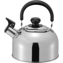 Wahei Freiz RB-1267 Whistling Kettle, 0.6 gal (2.2 L), Induction Compatible, Stainless Steel
