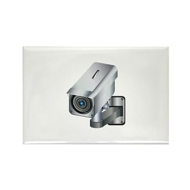 CafePress Building Security Camera Magnets Rectangle Magnet, 2"x3" Refrigerator Magnet (10 pack)