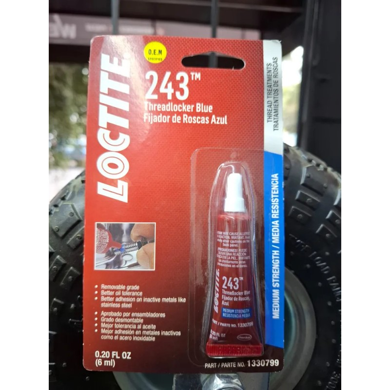 Loctite Threadlocker 243 Fijador De Roscas 6ml