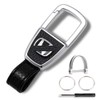 Key Chain Car Key Holder Genuine Leather Key Durable Metal,