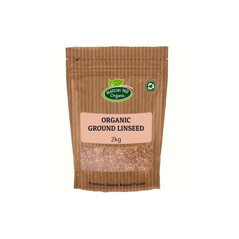 Organic Ground Linseed by Hatton Hill Organic | Brown, Flaxseed,