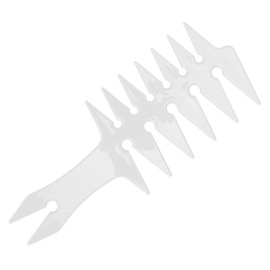 Men's Wide Tooth Hair Combs Double Sided Oil Hair Comb Retro Plastic Hair Styling Combs for Men (White)