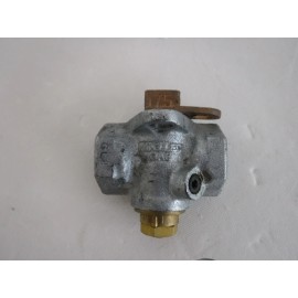 MULLER Mueller 3/4 in. Galvanized Luboseal Gas Stop  meter Valve with Lockwing 175 PSIG