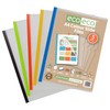 eco-eco A4 50% Recycled Bag 5 Easy Slide Files, Coloured