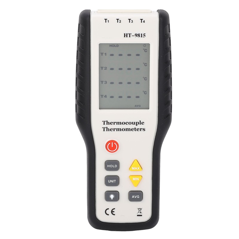 Thermometer High Accuracy Digital Display 4 Channel Portable Thermocouple Thermometer