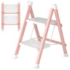 DIAMONDFORGE 2 Step Ladder, Folding Step Stool with Anti-Slip Wide