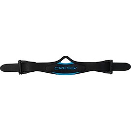 Cressi Strap & Buckles Assembly for Bonete/Tonga, Black/Blue