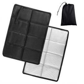 Foldable Portable Waterproof Thermal Seat Mat, Waterproof Playground Mat, Waterproof Thermal Seat Cushion, Foldable for Outdoor Picnics, Hiking, Camping, with Carry Bag, Black