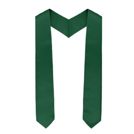 Green Graduation Stole, Plain Graduation Sash, Unisex Adult Class of 2025 Graduation Stole, Green Honors Graduation Stoles Sash Graduation Shawl Sublimation Stoles for Graduation Ceremony 70" Long