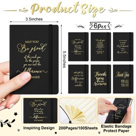 18 Pcs Employee Appreciation Gift Set for Women Teacher Nurse Thank You Inspirational Gifts with A6 Leather Journal Notebook 16 Oz Glass Cup Glitter Ballpoint Pen(Awesome)