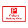 Visitors parking only - Safety sign - 1.2mm Rigid plastic