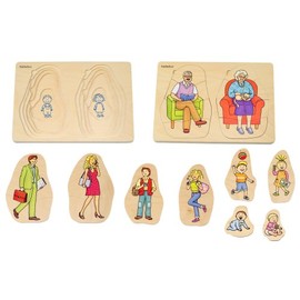 Grandma and Grandpa Family Layer Puzzle