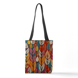 CafePress All The Autumn Leaves 13"x13" Reusable Grocery Shopping Sling Tote Bag