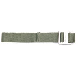 Eddie Bauer Men's Backcountry Belt-Active Stretch Webbing with Metal Glide Buckle, Olive, Medium