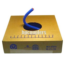 Flexfab 5526 Series 1" x 25' Boxed Blue Silicone Heater Hose - 25mm 1.00" Radiator Coolant Hose Part 5526-100