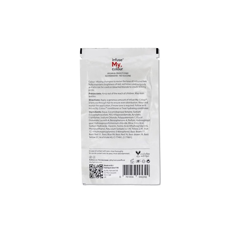 Infuse My Colour Ruby Shampoo for Unisex 15 ml