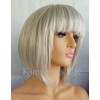 KIMS WIGS LIGHT SILVER GREY LADIES WOMENS HEAT RESISTANT SHORT