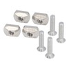 Surfing Accessories Stainless Steel Fin Screw and Plate for Surf
