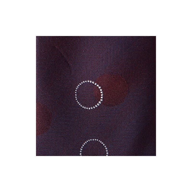 Com Size 47-06NC02-203 100% Silk Circle Dot Necktie, red