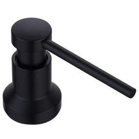 Soap Dispenser for Kitchen Sink, Compatible with Moen 3942SRS Deck Mounted Kitchen Soap Dispenser with Above The Sink Refillable Bottle (Matte Black)