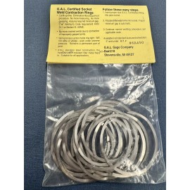 G.A.L Gage Company (20) Socket Weld Contraction Rings 1-1/2” G.A.L Gage Co. Gap-A-Let