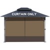BPS 10' x 10' Gazebo Privacy Curtains with Double Zipper,