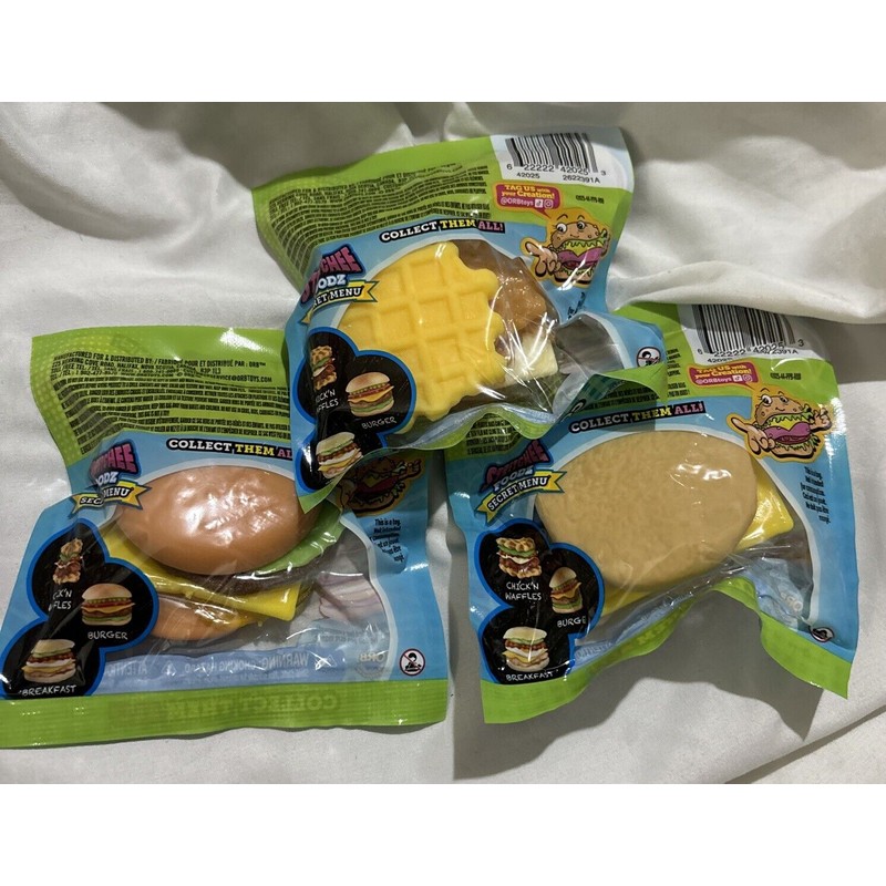 ORB 3 NEW ORB™ Toys Stretchee Foodz Secret Menu BURGER