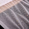 HAVII 59" x 4 Yards White Glitter Tulle Rolls Star