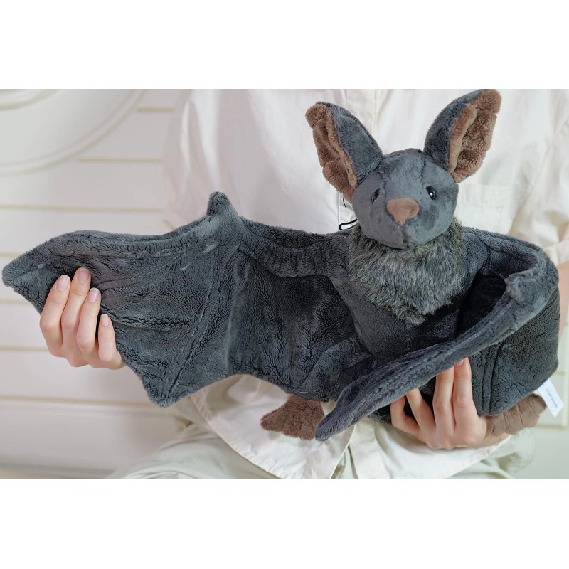 Enivtfz Large Bat Plush Toys, Creepy Goth Lifelike Bats Plushie