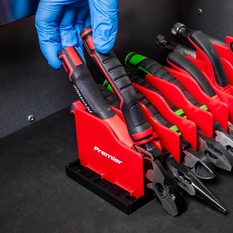 Sealey PR02 Pliers Rack, Red, 300mm