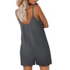 snugwind Women's Loose Sleeveless Romper Adjustable Spaghetti Strap Stretchy Shorts
