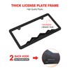 ZXFOOG Mountain License Plate Frames- Plastic Black Car Tag Holder